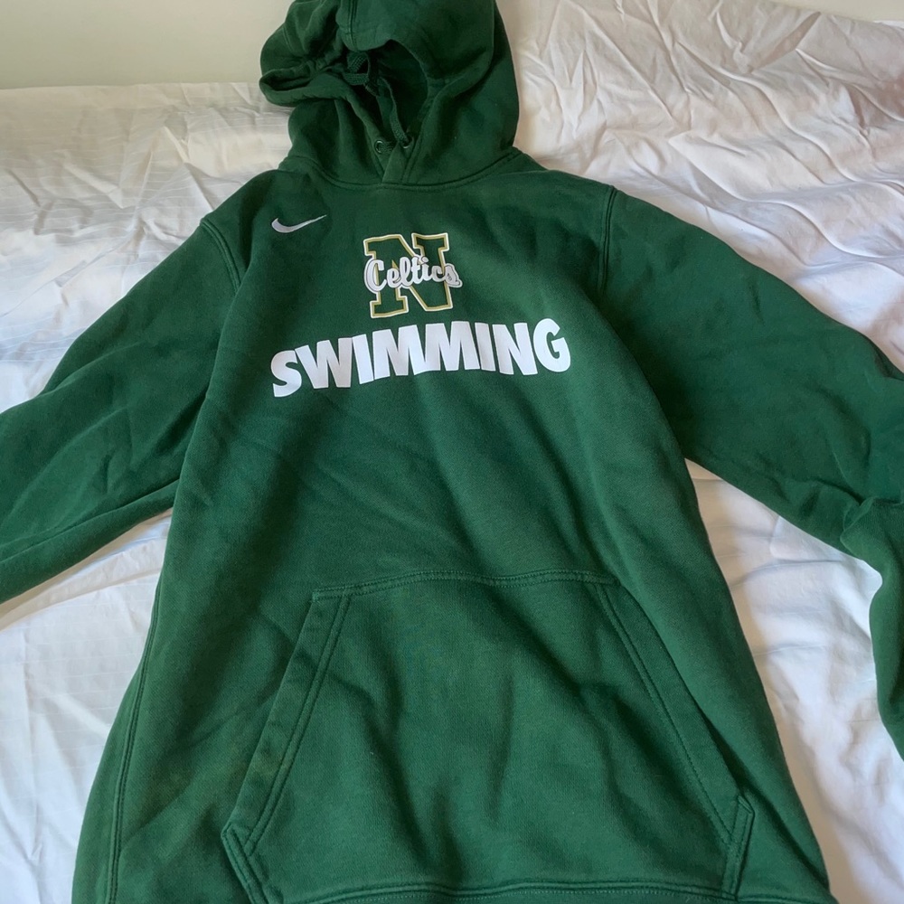 Green swimming Nike Celtic sweatshirt hoodie